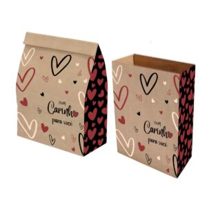 Sacos Papel Kraft COM CARINHO P/V M2 25X14X34 1000 Un.