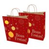 Sacolas Papel Kraft Natal VERM/AMA Tam G 30X19X31 20 Un.