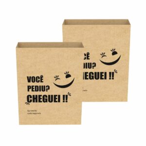Sacos Papel Kraft VOCE PEDIU CHEGUEI G 30X19X31 1000 Un.