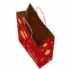 Sacolas Papel Kraft NATAL VERM/AMA Tam M2 25X14X34 50 Un.