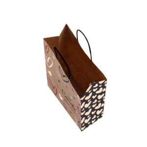 Sacolas Papel Kraft COM CARINHO P/R Tam P 18X10,5X26 100 Un.